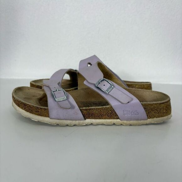 Birki's Birkenstock Light Purple Slide Sandals US Size 8 - Picture 1 of 9
